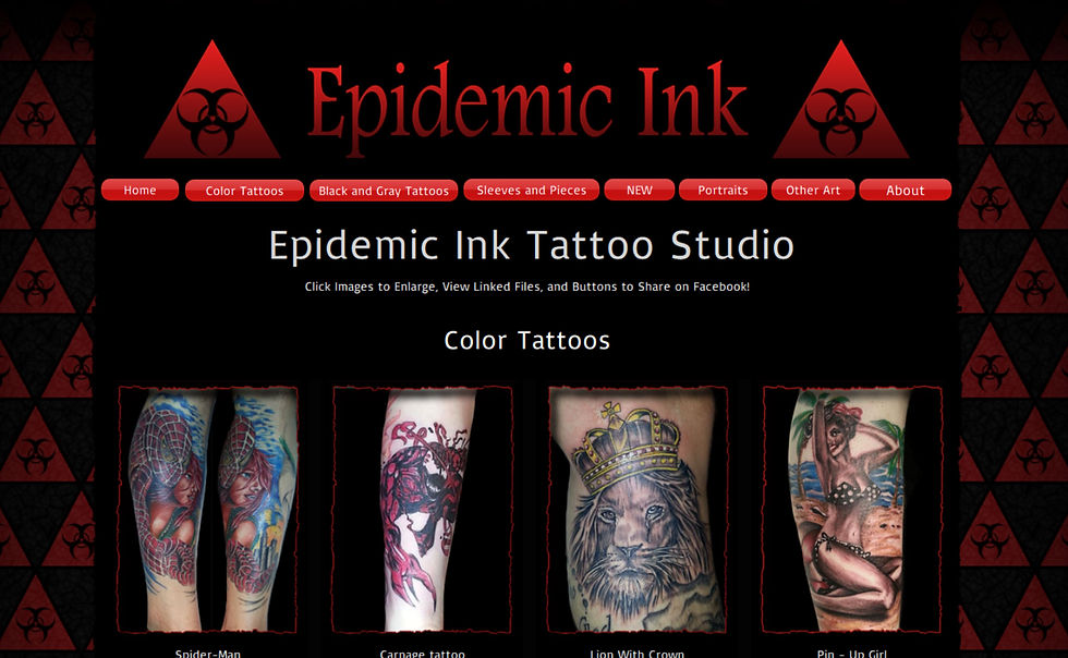 Epidemic Ink Web Page