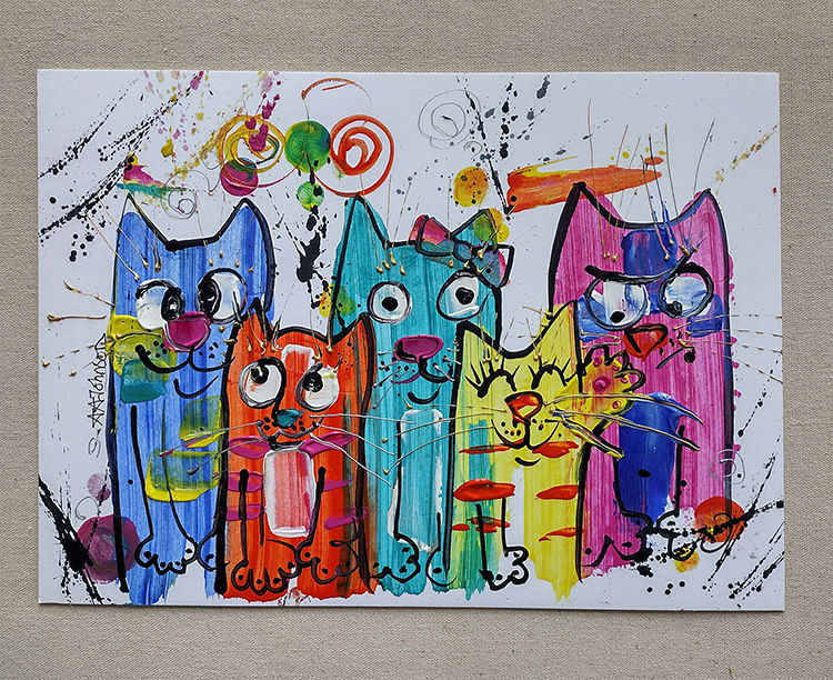 Thumbnail: Pussycat Art Illustrations