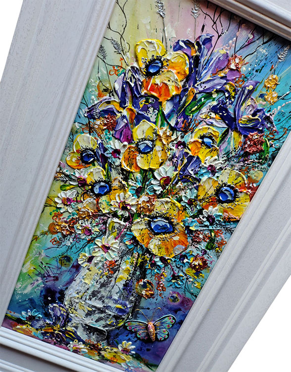 Thumbnail: Irises and the butterfly