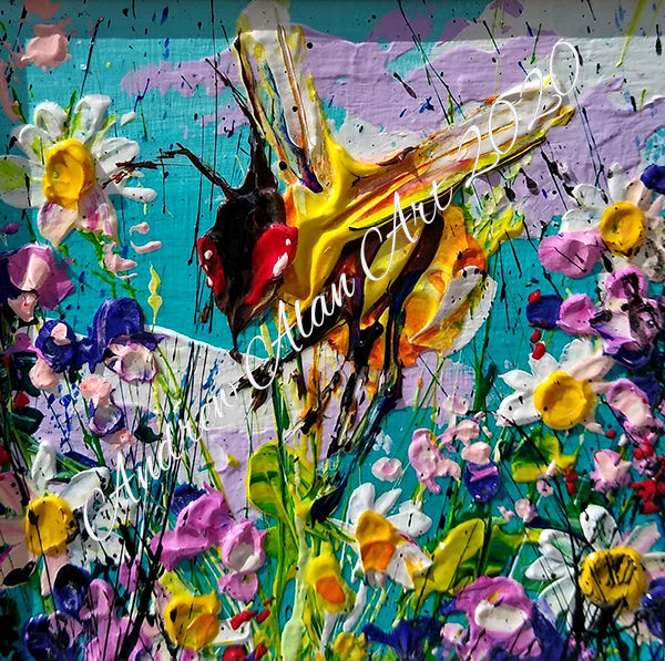 'Bumblebee #4' A colorful and cute illustration of a bee