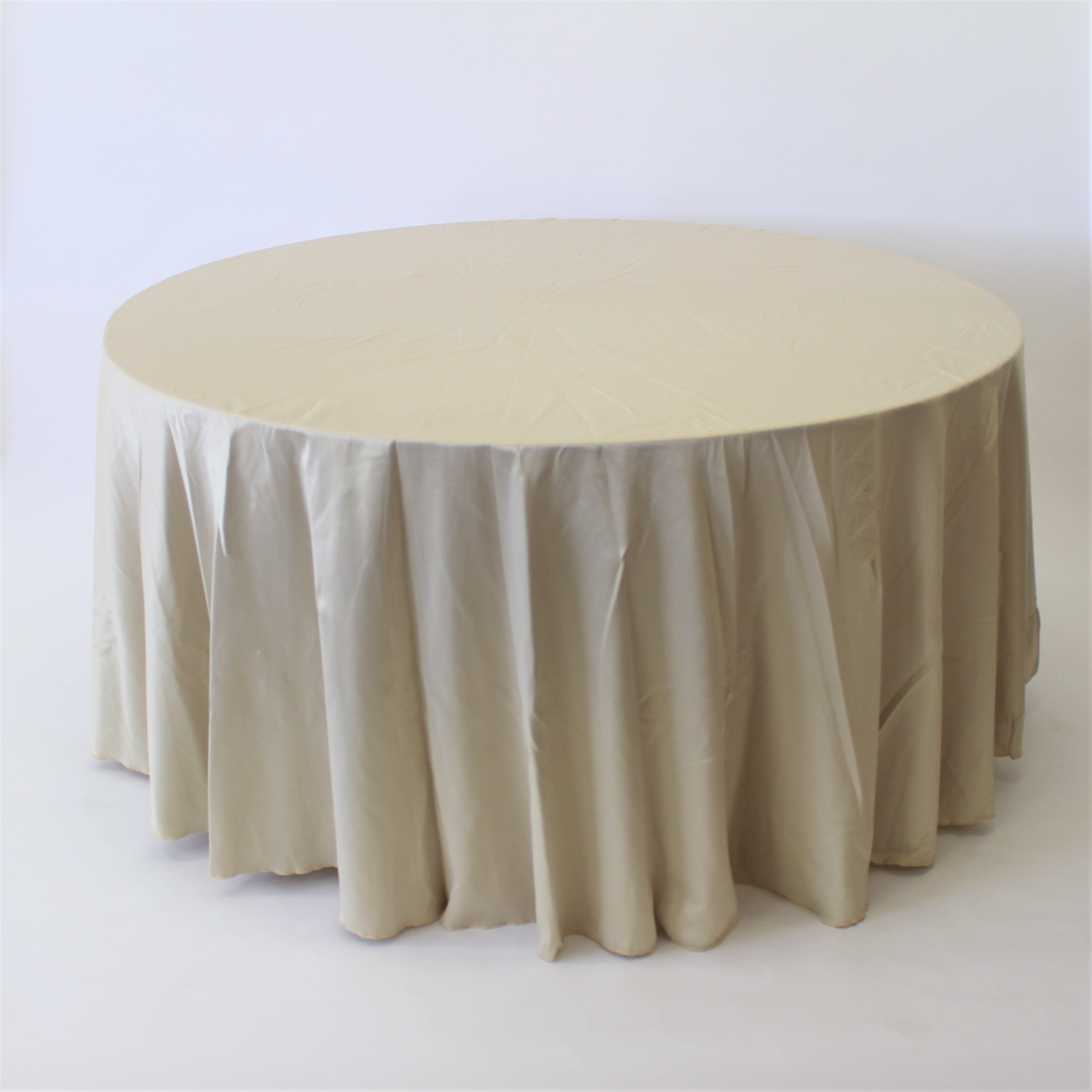 Mesa Redonda 1,60 mt - Toalha Creme
