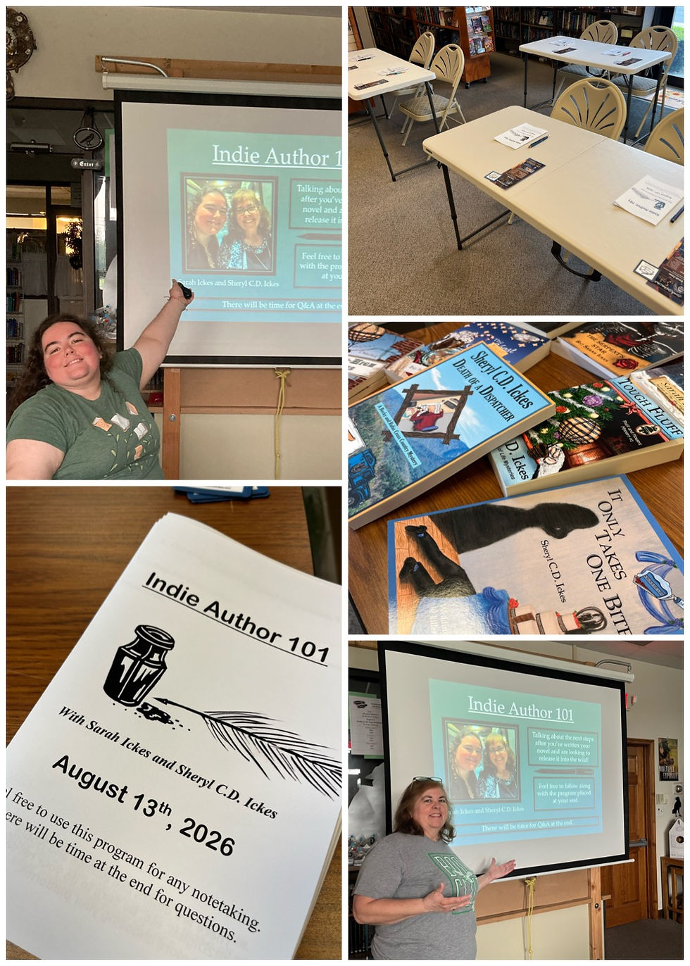 photo collage from Indie Author 101 class