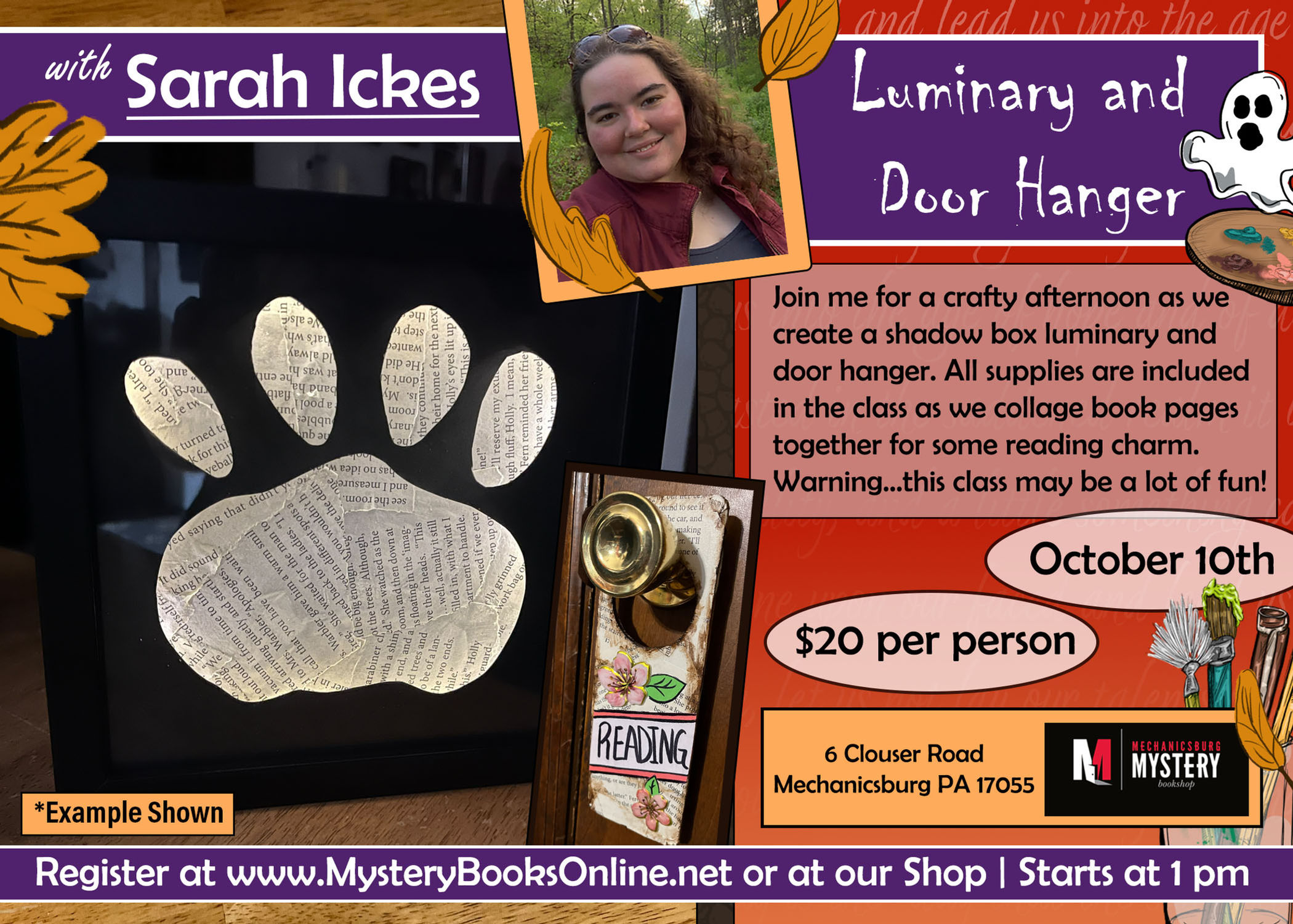 Registration for Crafting a Luminary and Door Hanger with Sarah Ickes