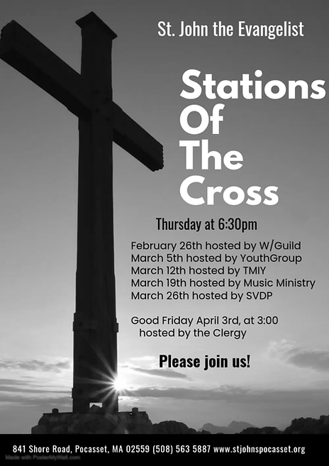 Stations of the cross schedule