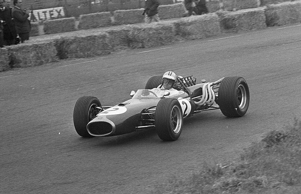 Denny HULME en 1967 à Zandvoort, année de son sacre avec la Brabham