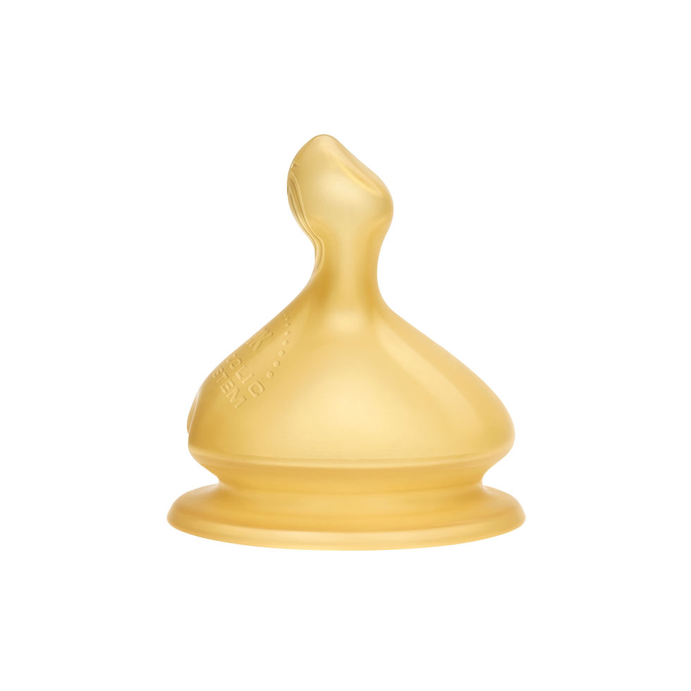 Thumbnail: NUK First Choice+ teats 0-6m- LATEX- Medium Flow- 2PCS
