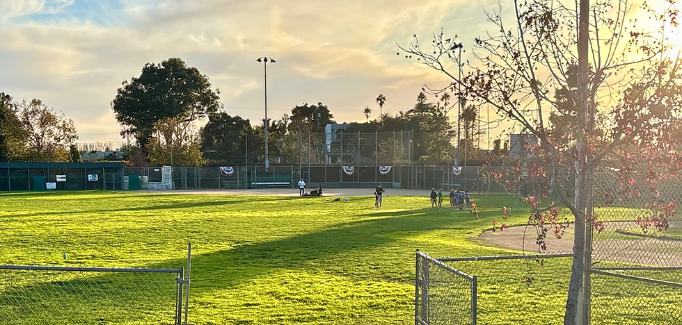 The field at the Palisades Recreation Center
