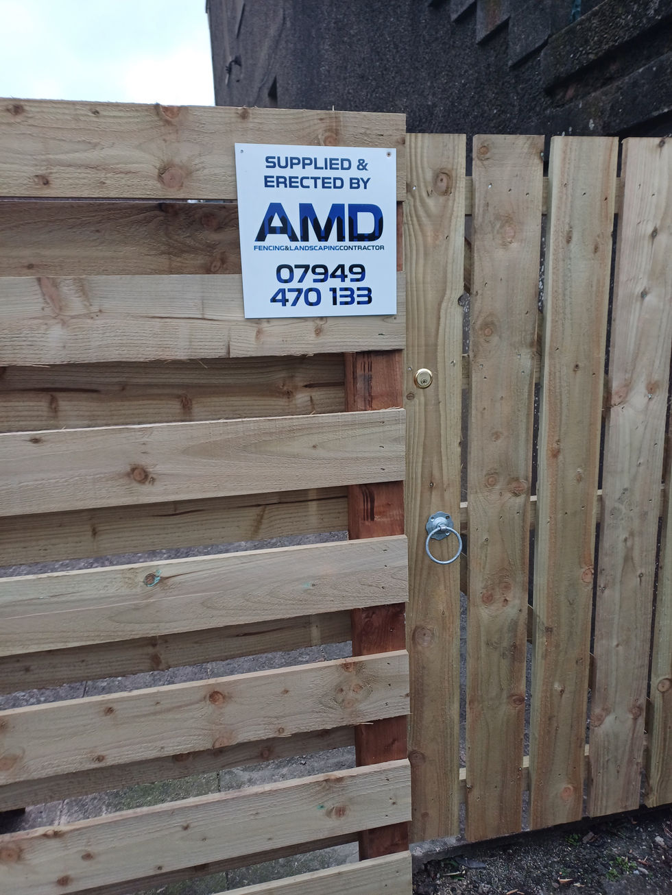 6ft castellated gate