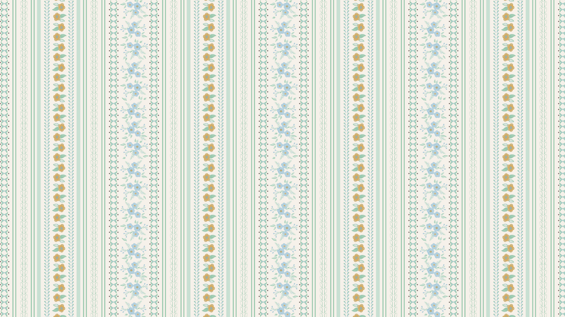 Vintage-floral-Stripe