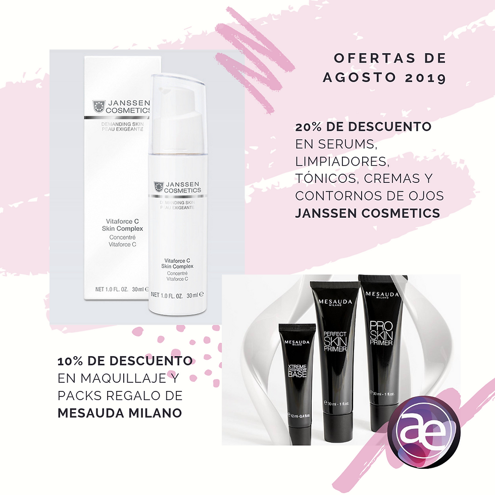 descuento en cremas faciales y maquillaje