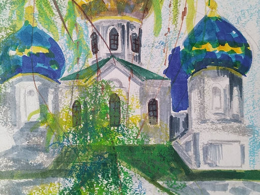 Реутова Арина, 13 лет, г. Бобруйск (Беларусь), «Душа маёй краiны» («Што ні кажы, а жыццё, ужо само п