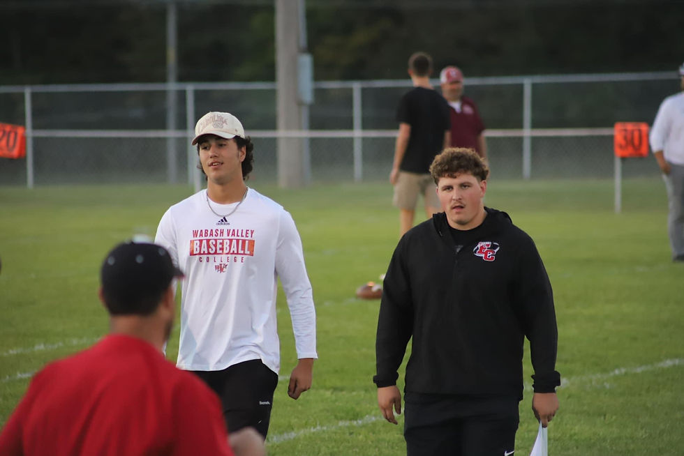 Me and Jericho doing PA for local football game