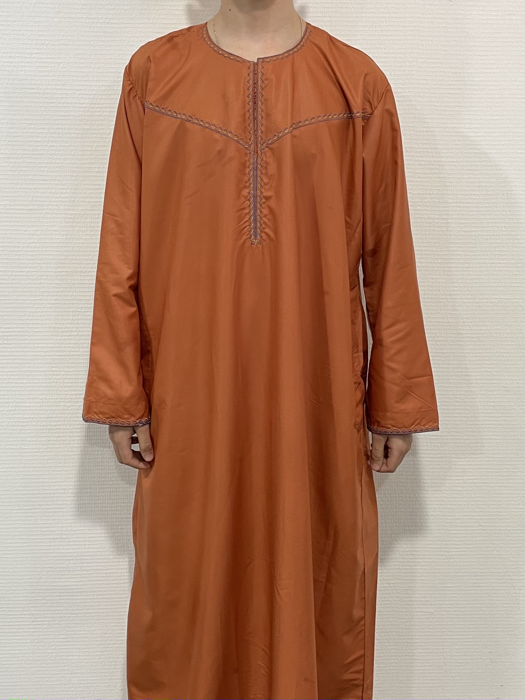 Dubai Qamis Oranje patroon