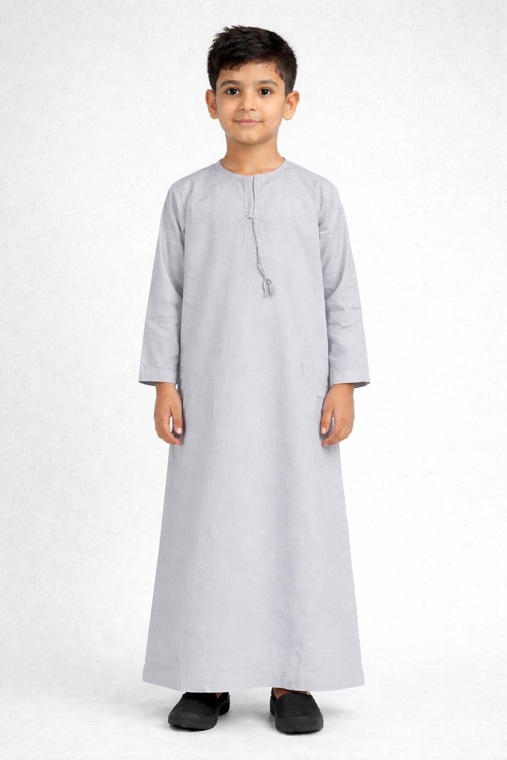 Jongens Emirate Qamis Grijs