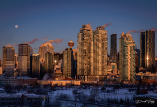 Calgary, Full Moon, winter