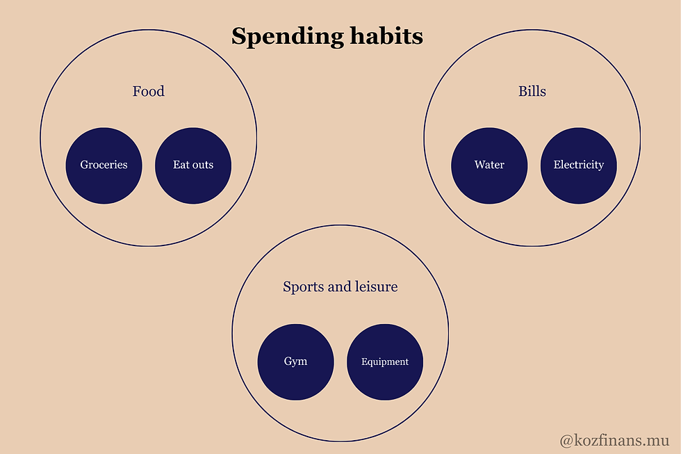 Spending habits graph how to save money in mauritius tips and tricks