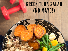 Greek Tuna Salad Lunch Recipe for 2 Under Ten Minutes
