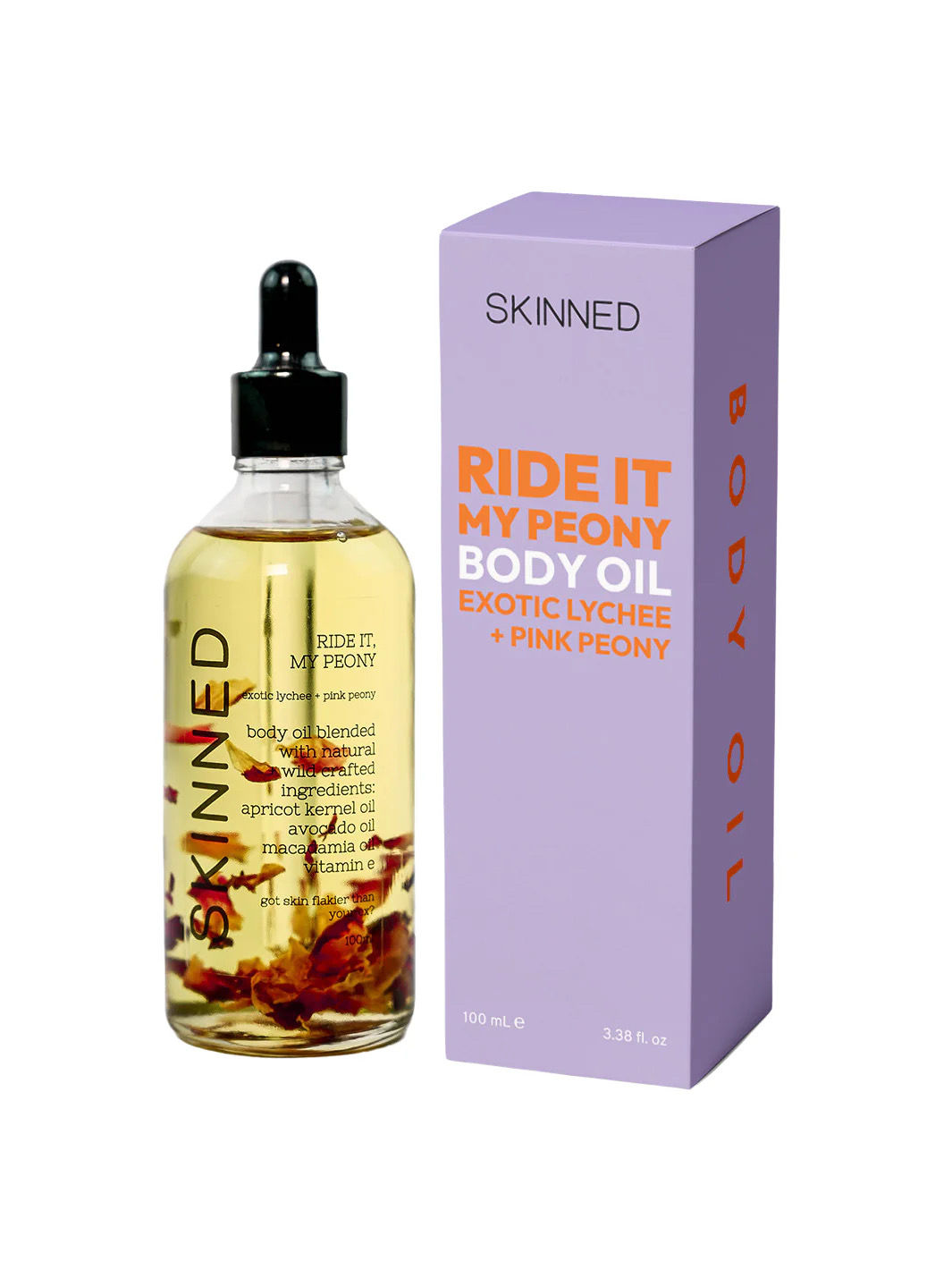 Skinned Ride it my peony body oil