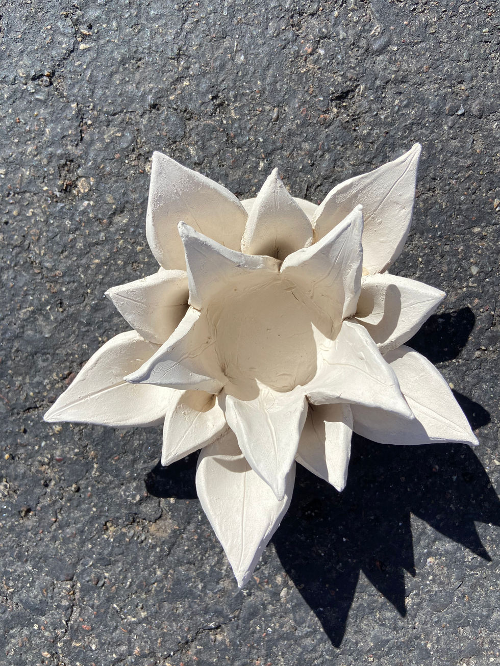 Clay Candle Holder