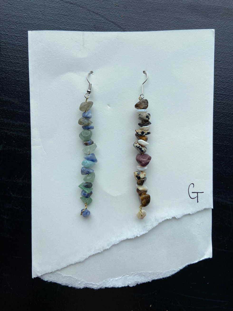 "Earth & Water Crystal Earrings"