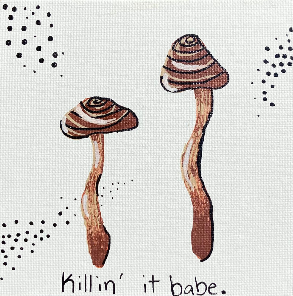"Shrivled Mushrooms"