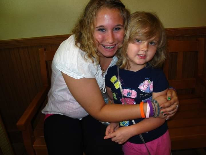 Ellen with sister Emily 2011