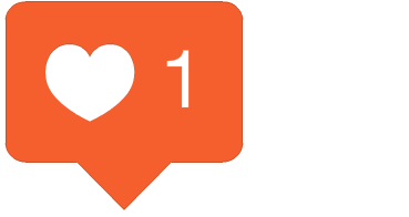 contagem de likes em numero de corações