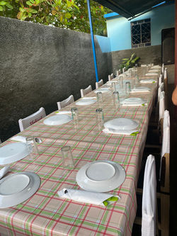 Getting ready to eat