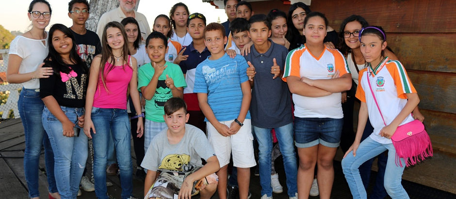 Estudantes conhecem e aprendem sobre o Moinho em atividade extraclasse
