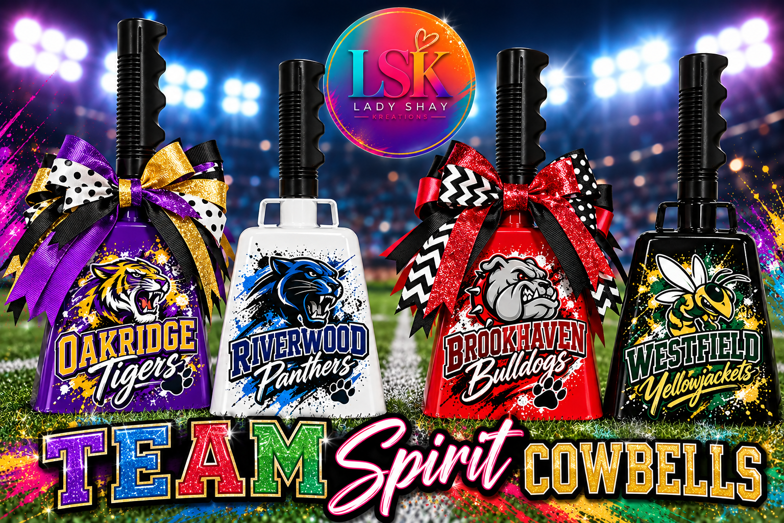 Team Spirit Cowbells - 10 Inch