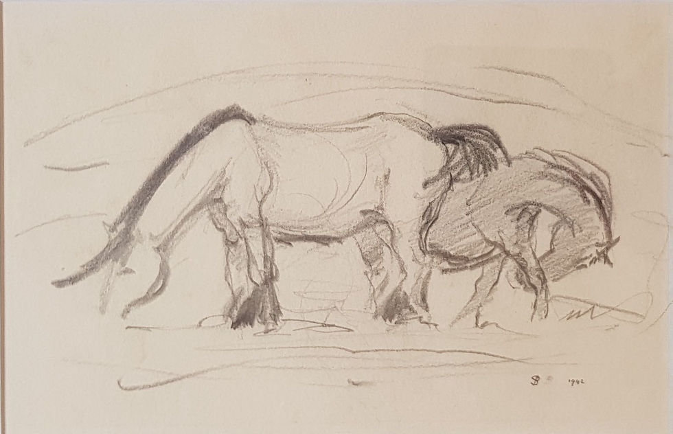 Thumbnail: Sven Berlin | Two ponies grazing