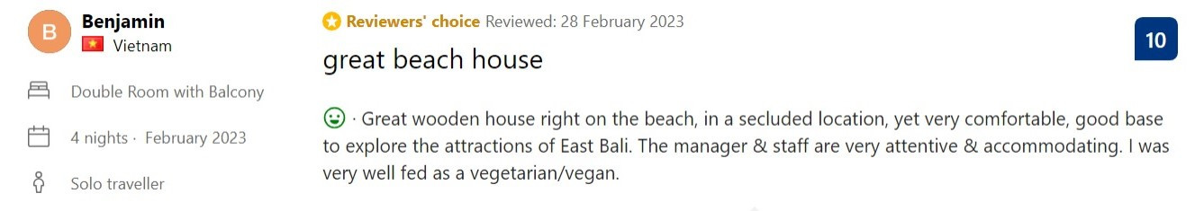 Review of Secret Moon Beach House, Bali
