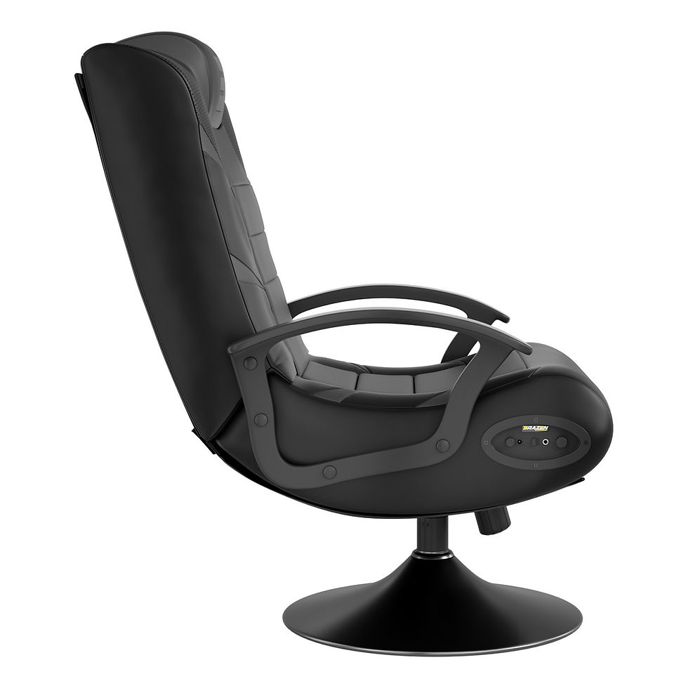 Thumbnail: BraZen Panther Elite 2.1  Grey Gaming Chair