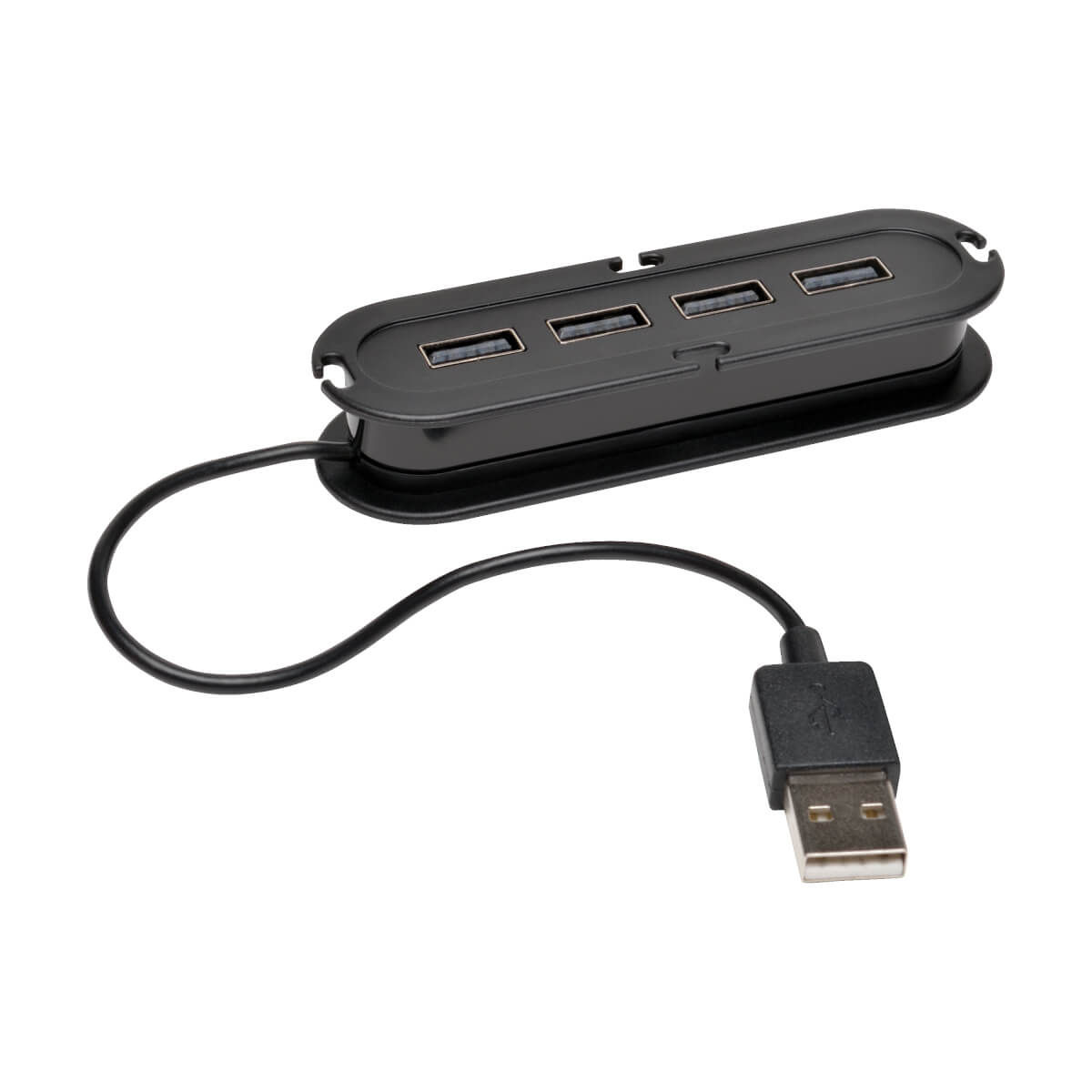 Tripp Lite 4-Port USB 2.0 Compact Mobile Hi-Speed Ultra-Mini USB Hub with Cable