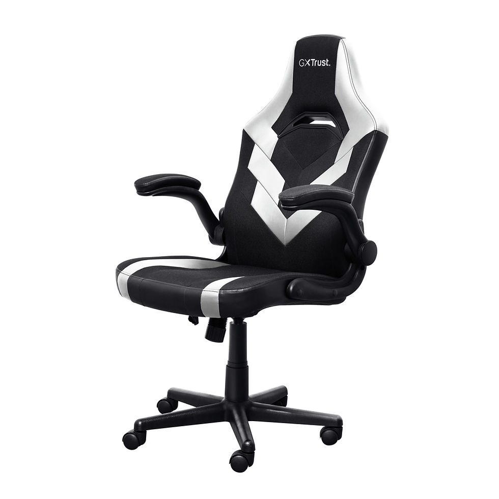 Thumbnail: Trust GXT703W Riye Gaming Chair White UK 25213