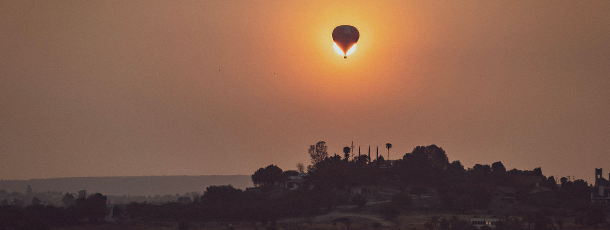 Balloon eclipse.