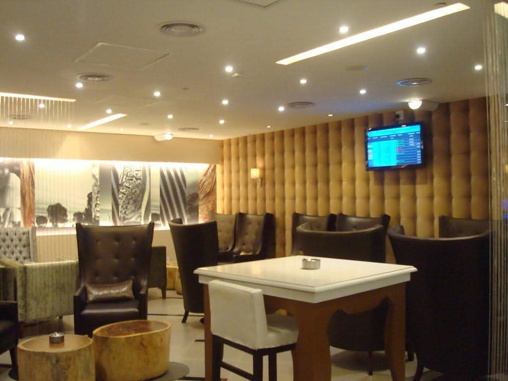 Comfortable lounge space with varied seating