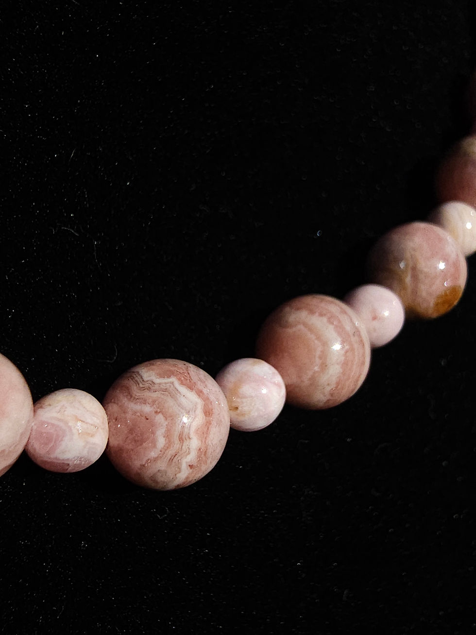 Thumbnail: Rhodochrosite Alternating Necklace