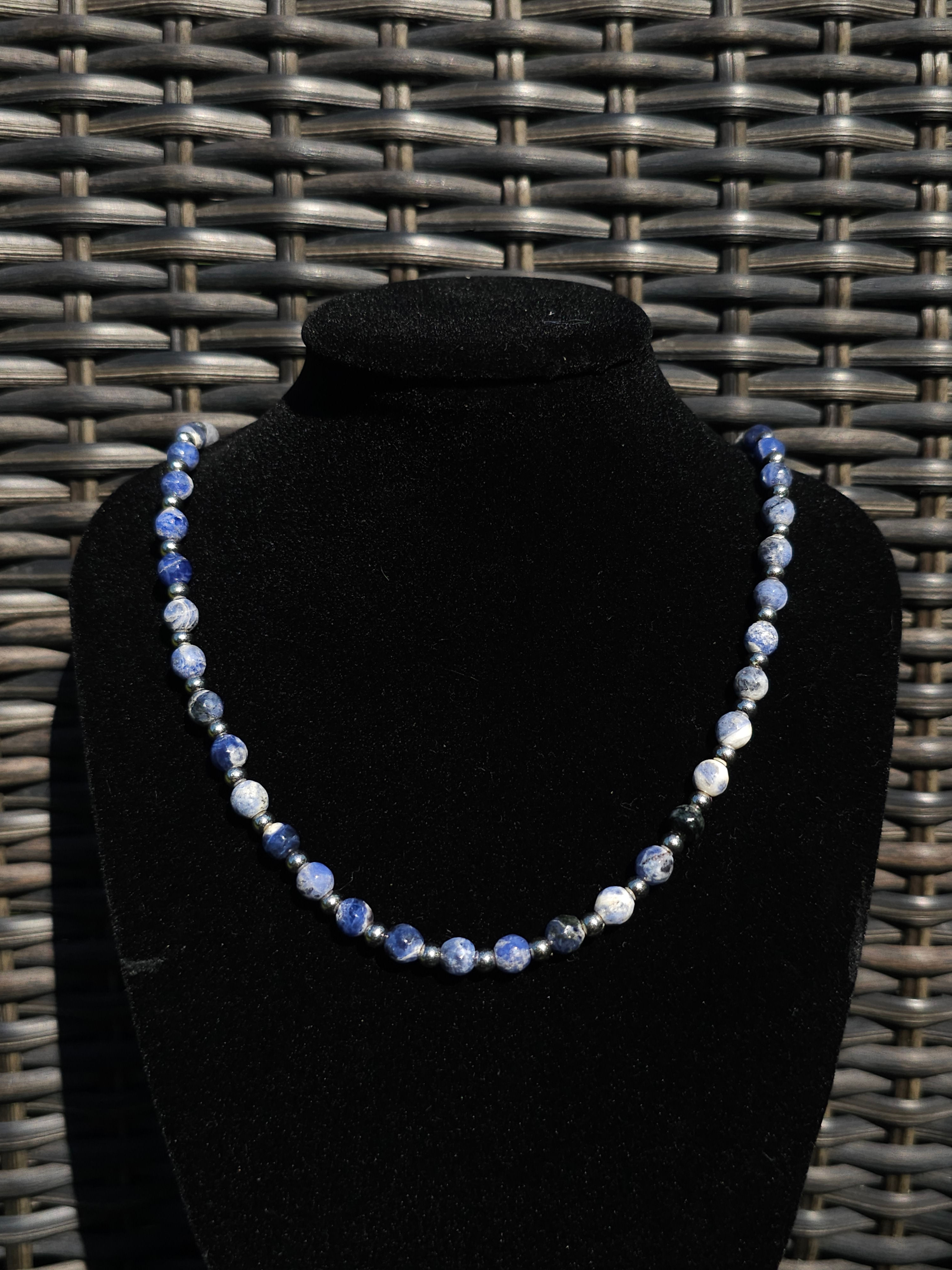 Sodalite Soft Faceted Elegance Necklace