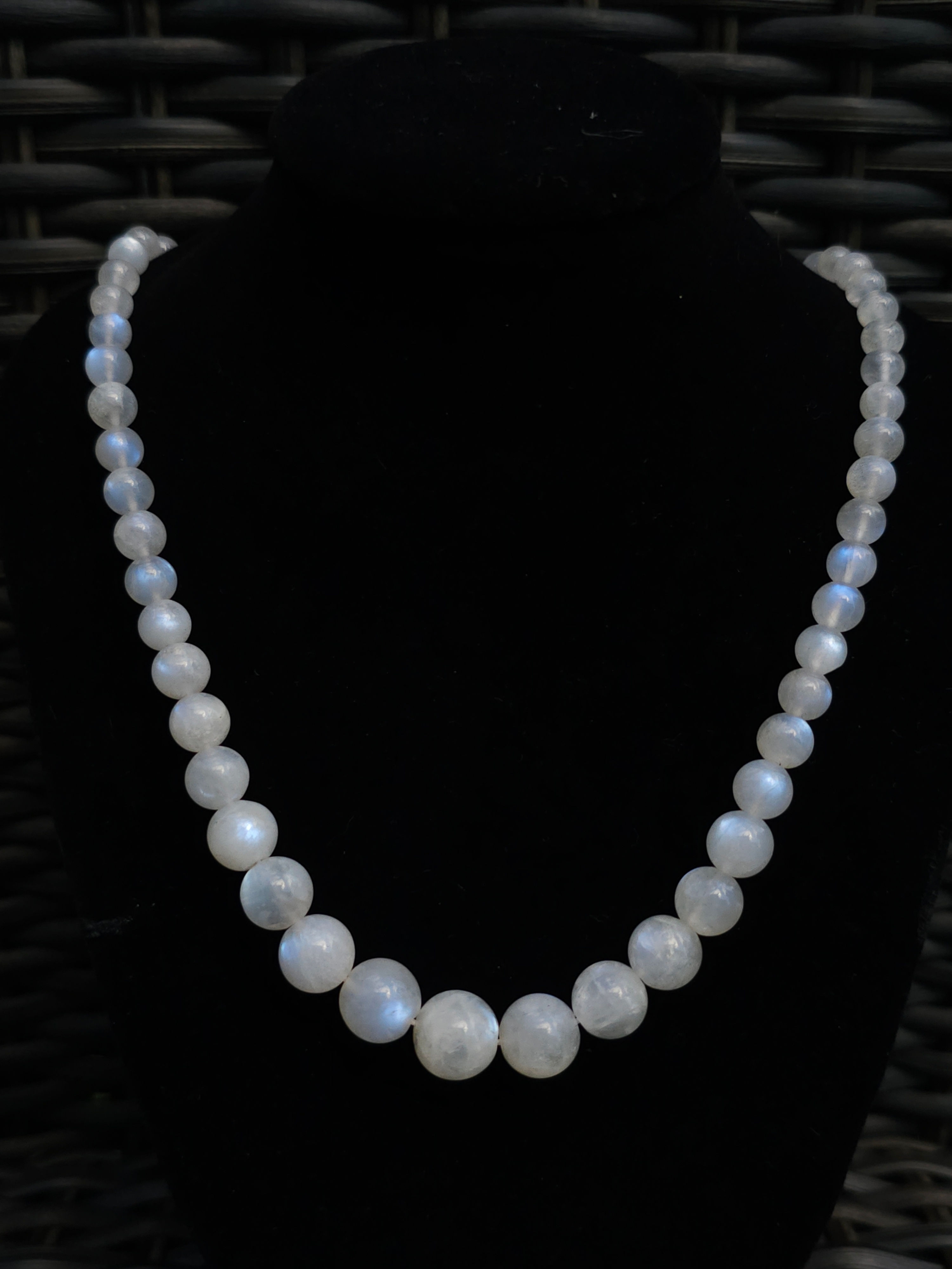 Moonstone Elegance Taper Necklace (Ultra High Quality)