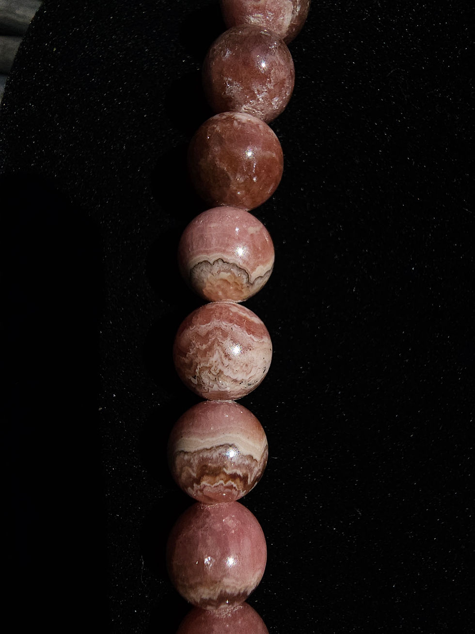 Thumbnail: Rhodochrosite High Quality Ombre Necklace and Bracelet