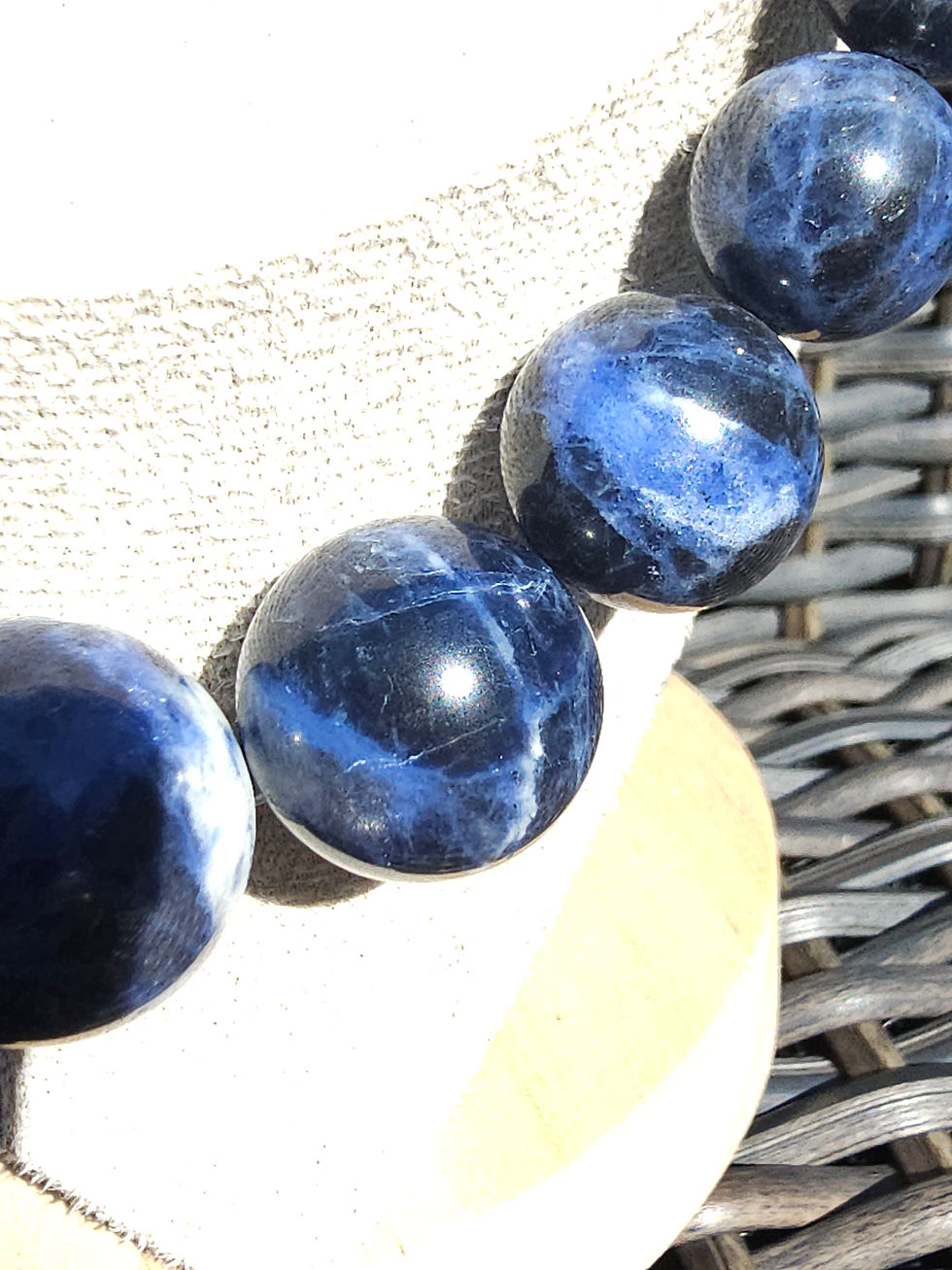 Thumbnail: Sodalite High Quality Taper Long Necklace