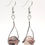 Thumbnail: Red Rutile in Quartz Split Kundalini Series Earrings