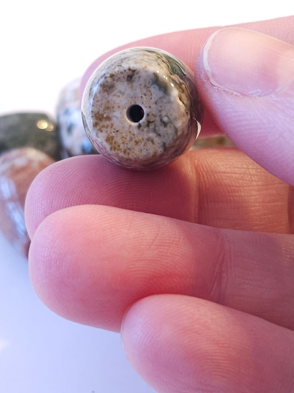 Thumbnail: Ocean Jasper Barrel Bead / Centerpiece