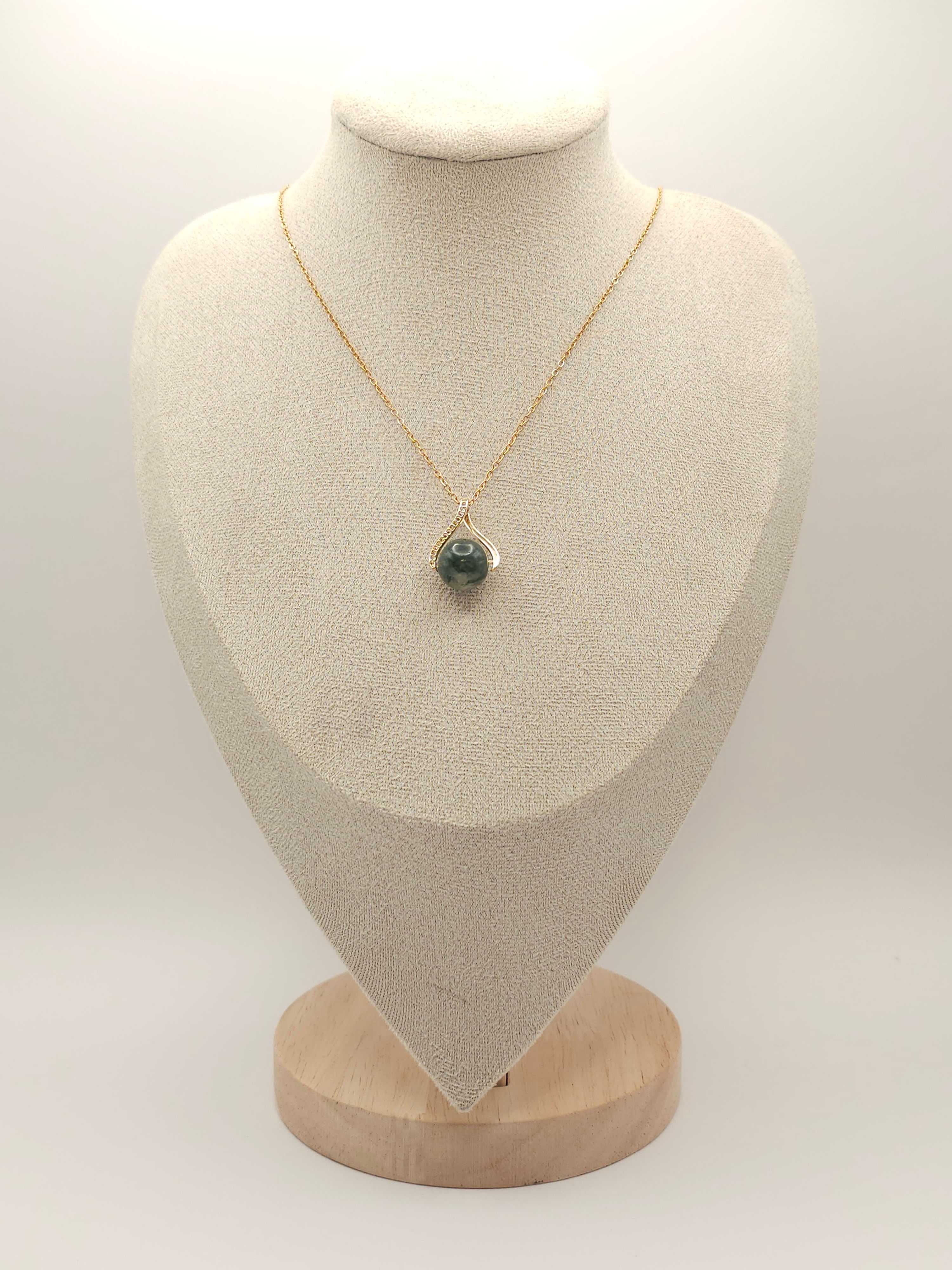 Moss Agate Lumen Series Pendant