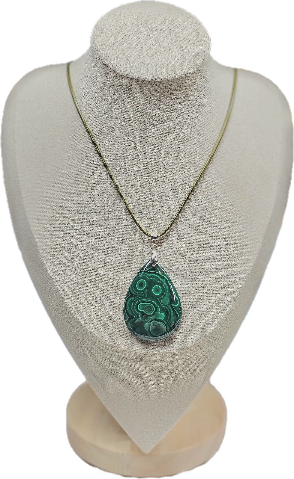 Bull's Eye Malachite Pendant