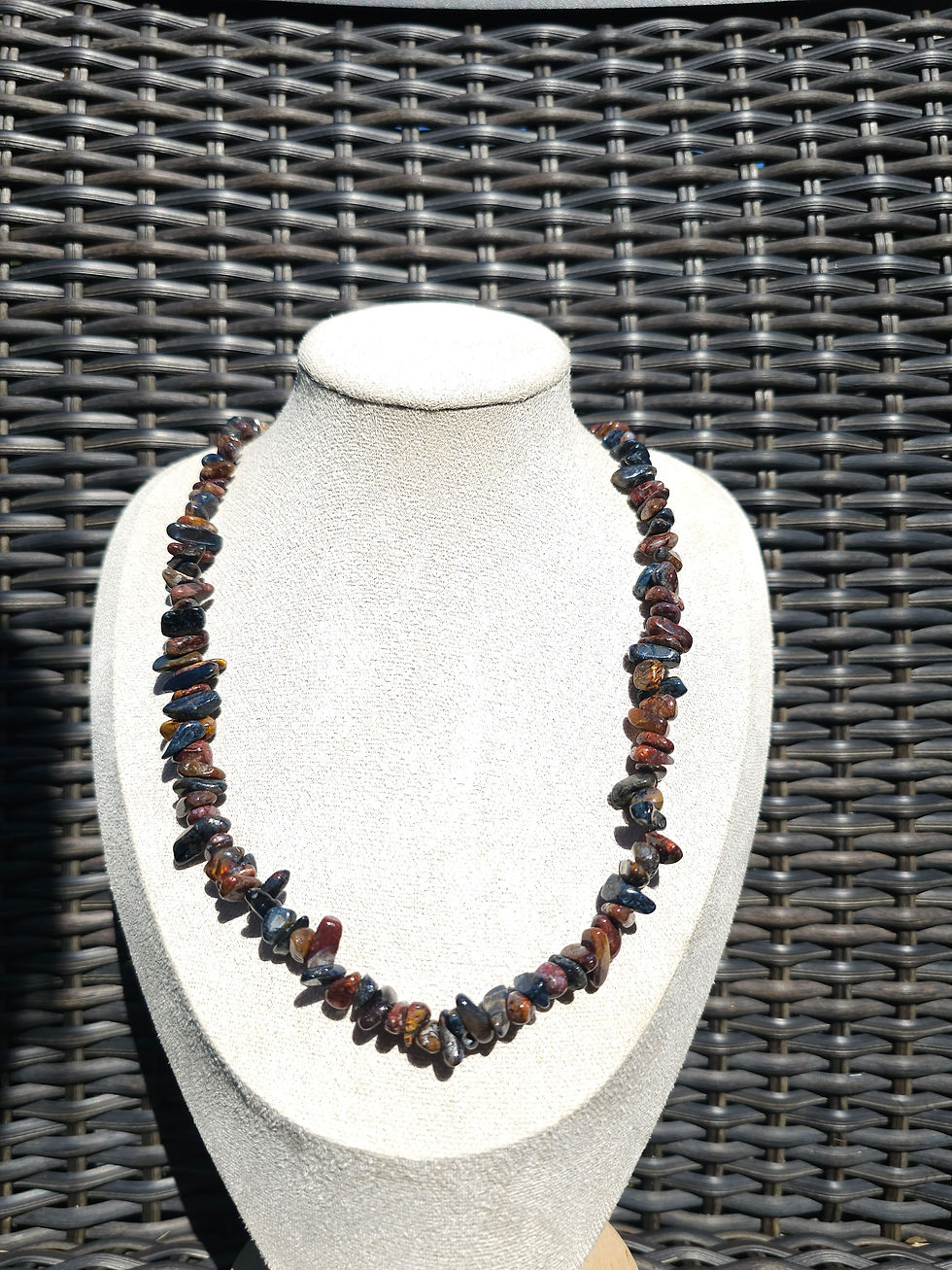 Thumbnail: Colorful Pietersite High Quality Chips Necklace