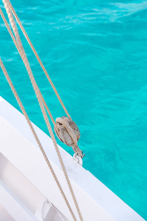 Un dettaglio della barca Annina II di Escursioni Barca Carloforte Sardegna