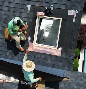 Custom Skylight Copper Flashing, Sun-Tunnel Skylights, Velux