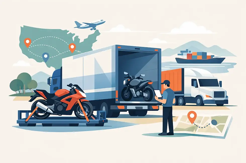 Motorcycle Shipping Across Country Explained